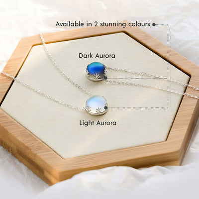 Aurora Borealis Necklace Higherchakra Necklaces Aurora Borealis Crystal Forest Necklace - Northern Lights - 
