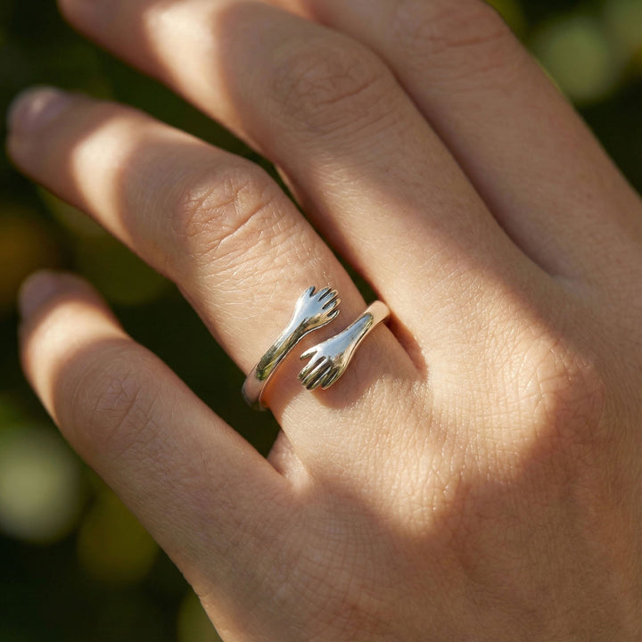 Hug Ring - Adjustable Hugging Hands - Gift for Her - – Higherchakra