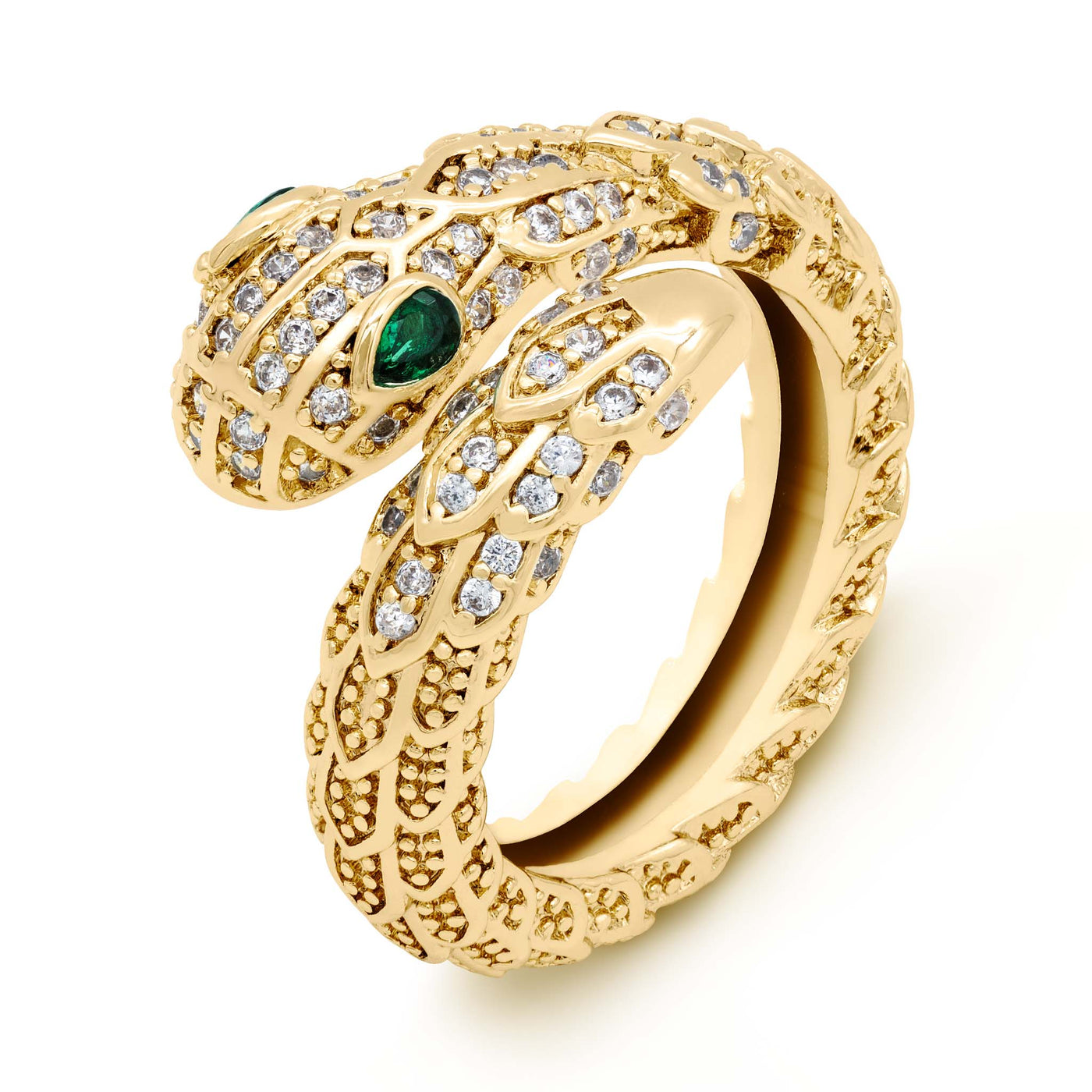 Naga - The Serpent Ring Gold / Adjustable (Size US 5 - US 11) Higherchakra Rings Serpent Ring - Snake Ring of Protection - Naga