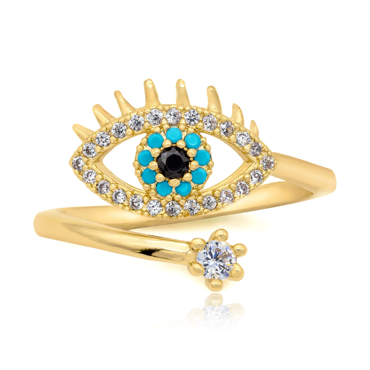 Evil Eye Protection Ring Higherchakra Rings Evil Eye Protection Ring - Nazar -