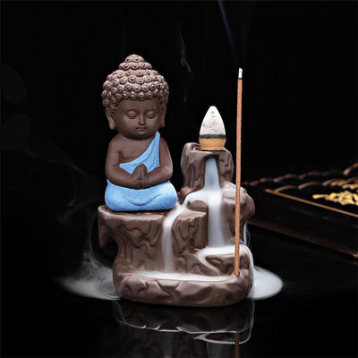 HigherChakra Incense Burner Blue The Little Monk